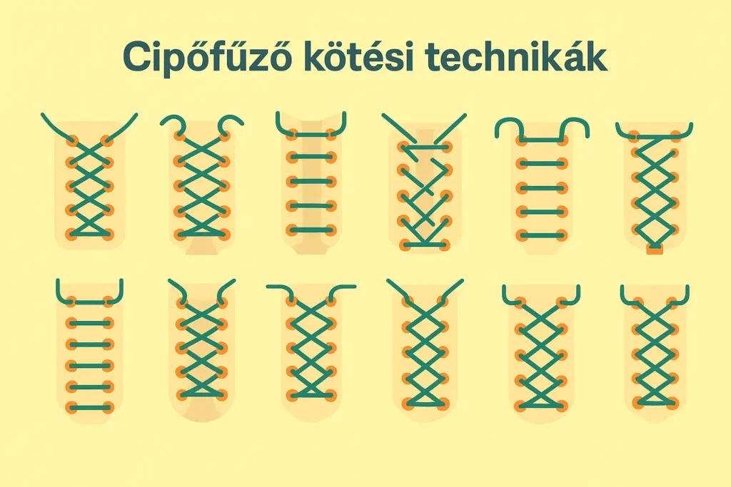 Cipőfűző-kötési technikák – így tedd egyedivé a cipőd